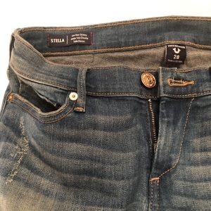 True Religion Stella Low Rise Skinny Jeans 28